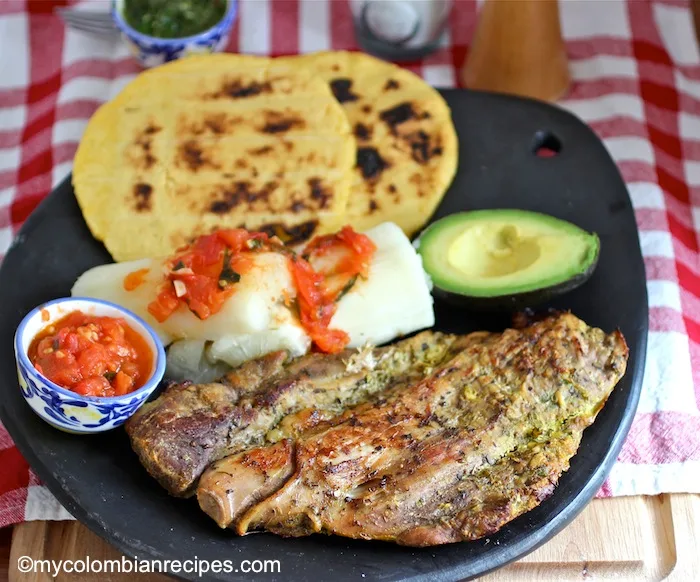Gastronomía opita de Rivera — asado huilense y platos típicos del Huila
